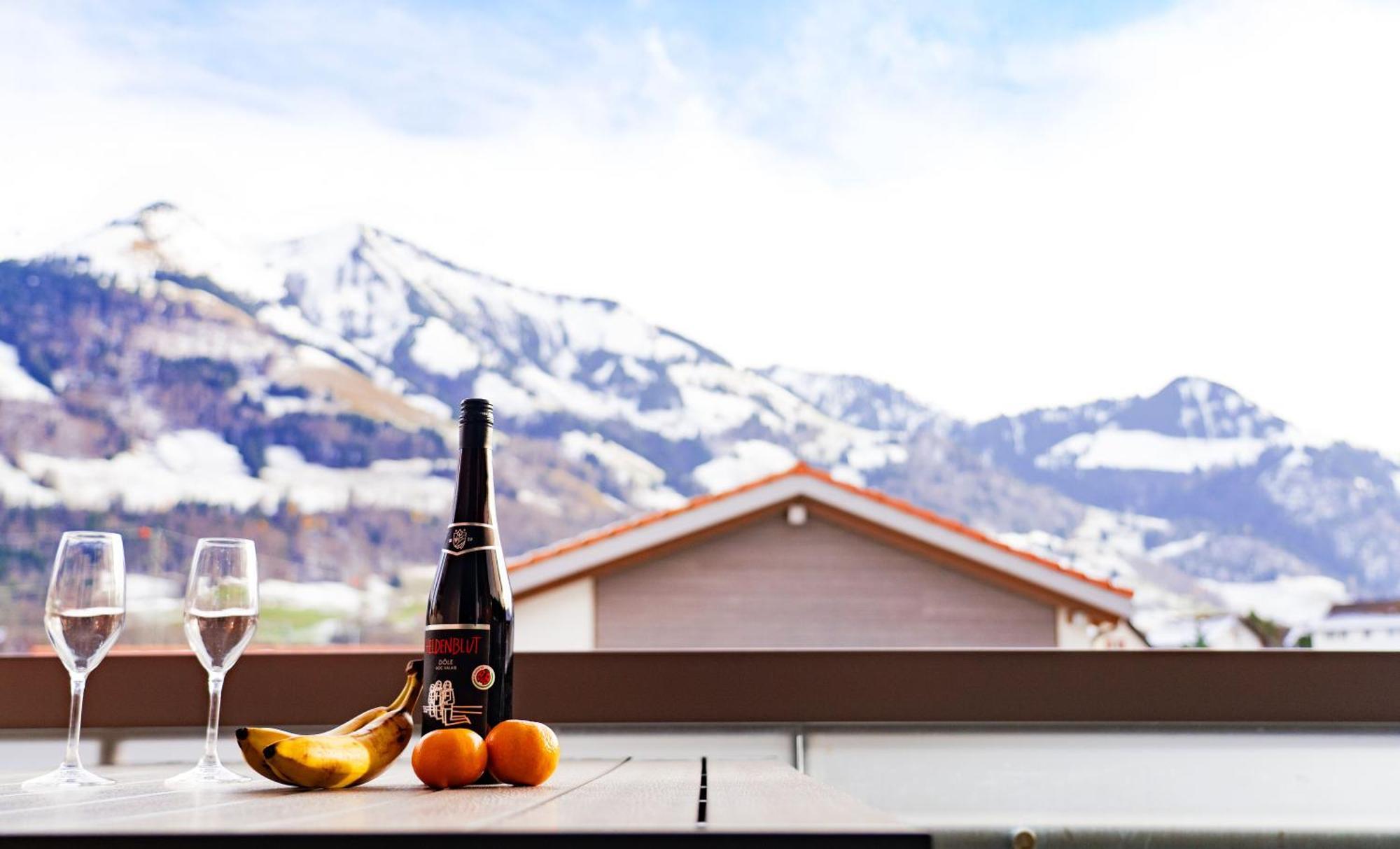 Gruyere Alpes Appartement 3 Chambres Bbq Parking Neirivue Экстерьер фото