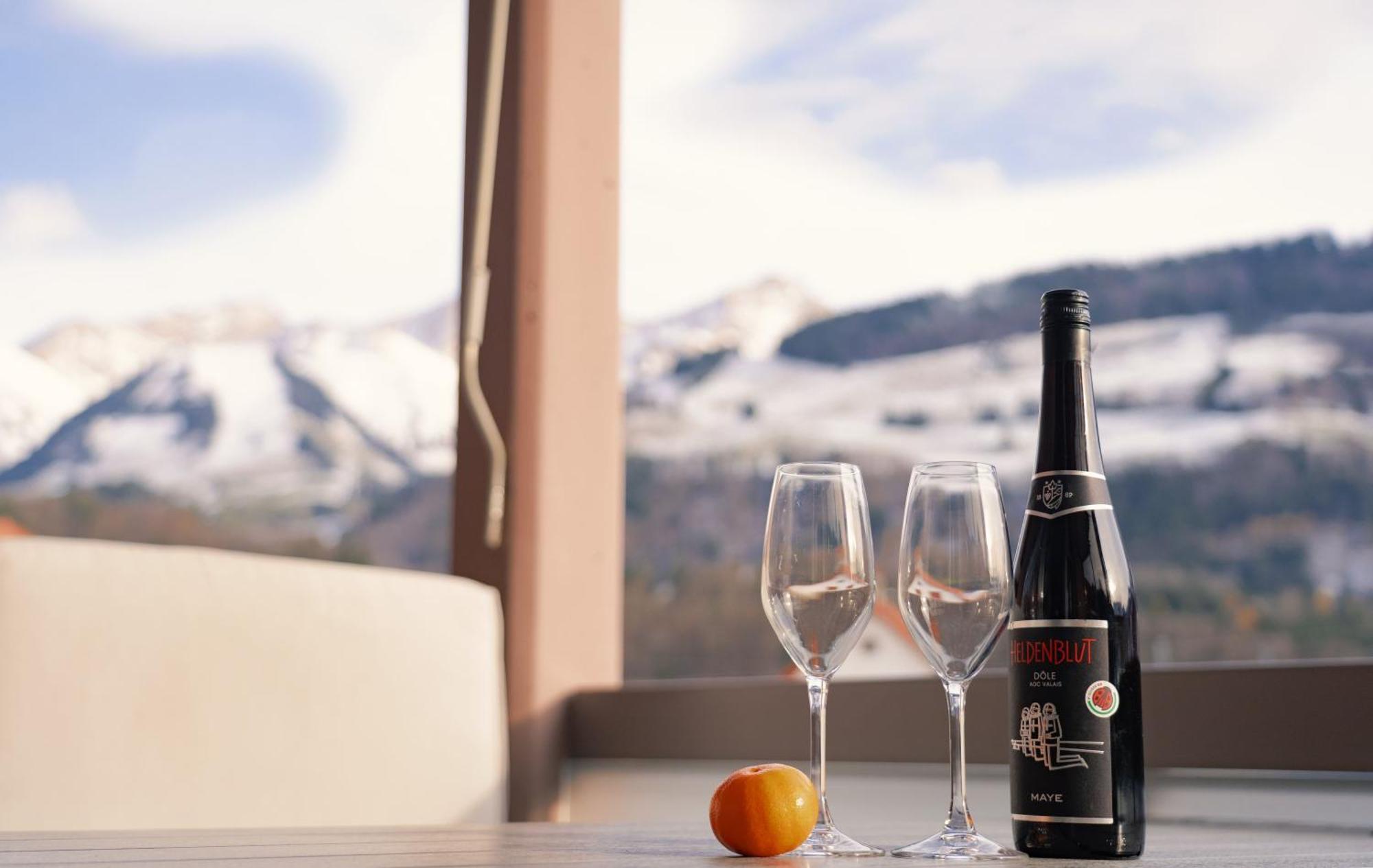 Gruyere Alpes Appartement 3 Chambres Bbq Parking Neirivue Экстерьер фото